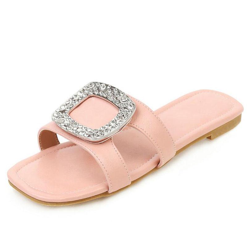 Slippers Big Size Summer Women Sandals Fashion Slides Lady Bohemia Comfortable Flat Rhinestone Square Buckle Outdoor Slipper, Black
Slippers Big Size Summer Women Sandals Fashion Slides Lady Bohemia Comfortable Flat Rhinestone Square Buckle Outdoor Slipper, Black