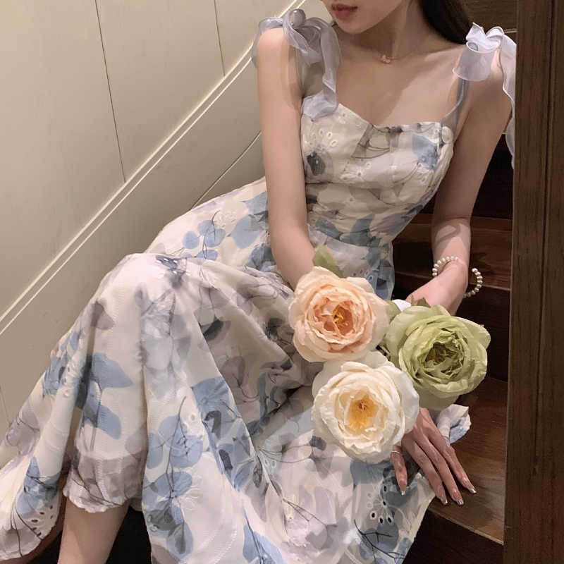 Summer Women's Dress French Vintage Sweet Boho Print Suspender High Waist Casual Holiday es Vestido 210526, Photo color
Summer Women's Dress French Vintage Sweet Boho Print Suspender High Waist Casual Holiday es Vestido 210526, Photo color