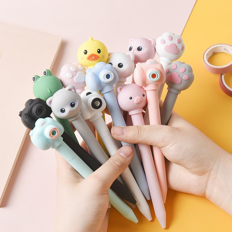 24 pcs/lot Creative Camera Gel Pen Cute Sound 0.5mm black Ink Signature Pens Promotional Gift Office School Supplies
24 pcs/lot Creative Camera Gel Pen Cute Sound 0.5mm black Ink Signature Pens Promotional Gift Office School Supplies