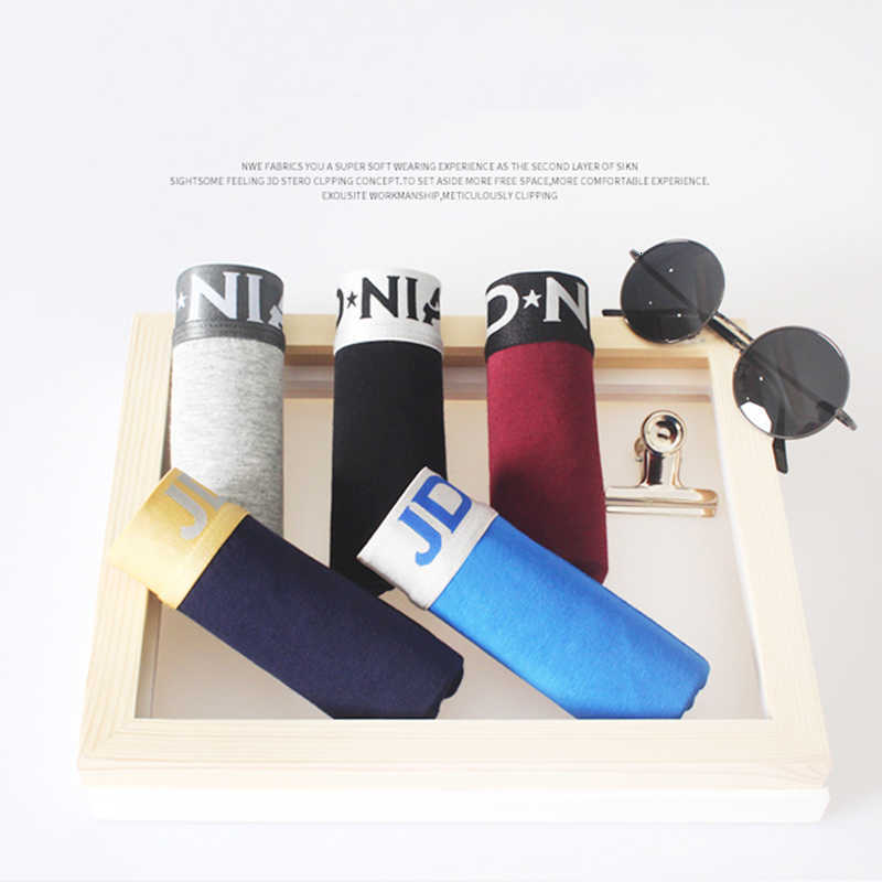 Style 5 pieces / set of Boxershort Men Soft Breathable Mens Underwear Boxer Fashionable Cotton Underwear Men Boxer SH190906