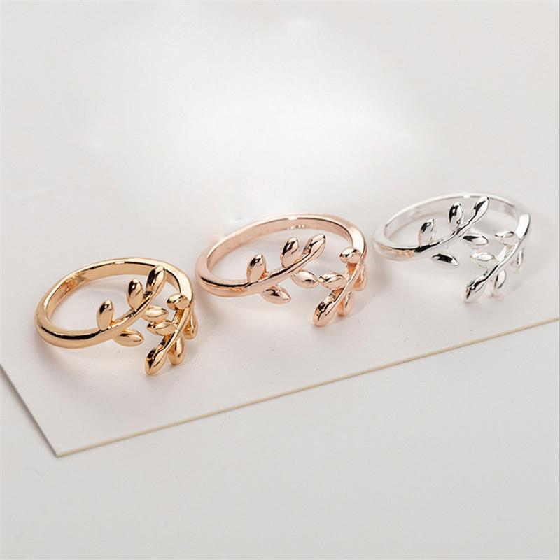 Wedding Rings Open Ring For Women Adjustable Simple Finger Jewelry Female Rose Gold Silver Olive Tree Branch Leaf Gift Girl
Wedding Rings Open Ring For Women Adjustable Simple Finger Jewelry Female Rose Gold Silver Olive Tree Branch Leaf Gift Girl