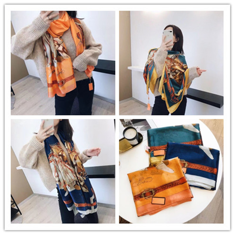 2021 famous designer ms xin design gift scarf high quality 100% silk scarf size 180x90cm, Blue;gray
2021 famous designer ms xin design gift scarf high quality 100% silk scarf size 180x90cm, Blue;gray