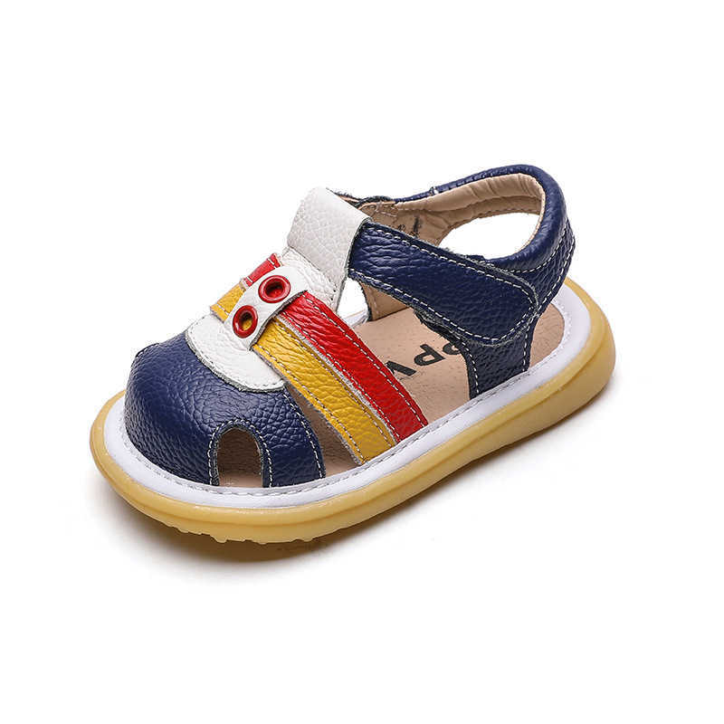 baby sandels summer baby boy baby girl soft sole Genuine Leather shoes 0-3 years 210722