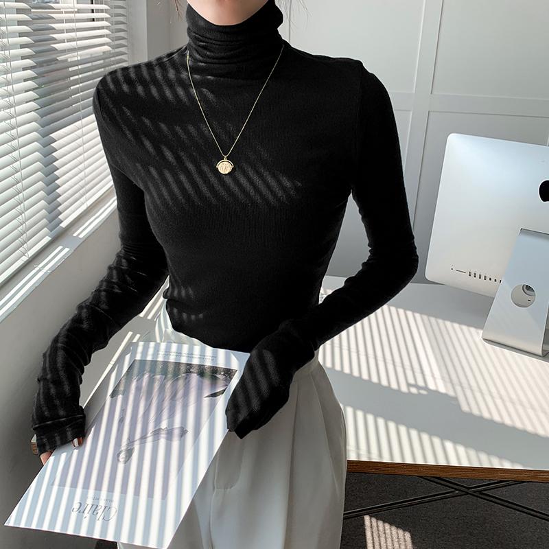 Women's Sweaters Autumn Elegant Knitted Turtlneck Sweater Women Vintage Korean Fashion Solid Pullover Female High Street Slim Tops 2021, White;black
Women's Sweaters Autumn Elegant Knitted Turtlneck Sweater Women Vintage Korean Fashion Solid Pullover Female High Street Slim Tops 2021, White;black