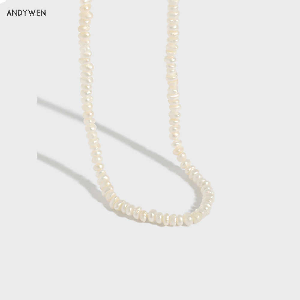 ANDYWEN 925 Sterling Silver Luxury Pearl Charm Chain Neckalce Long Women Wedding Collar Tiny Jewelry Rock Punk Fashion
ANDYWEN 925 Sterling Silver Luxury Pearl Charm Chain Neckalce Long Women Wedding Collar Tiny Jewelry Rock Punk Fashion