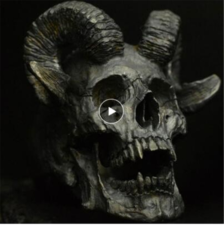 Vintage Gothic Punk Stainless Steel Ring Demon Satan Goat Skull Ring Men's Motorcycle Ring Jewelry Accessories 
Vintage Gothic Punk Stainless Steel Ring Demon Satan Goat Skull Ring Men's Motorcycle Ring Jewelry Accessories