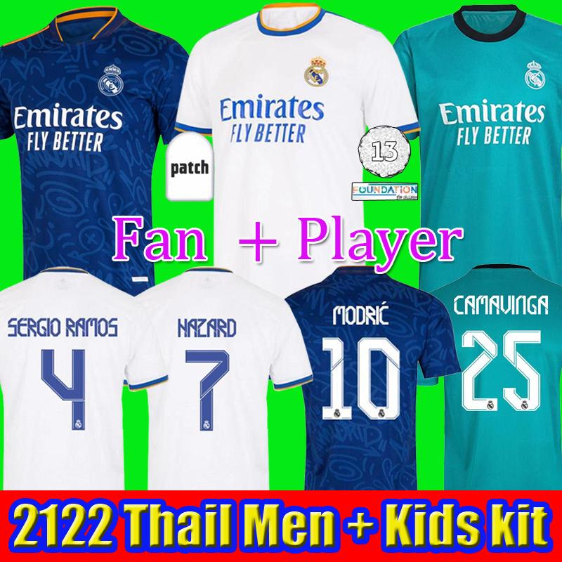 REAL MADRID 2122 soccer jerseys HAZARD football shirts ALABA SERGIO RAMOS BENZEMA ASENSIO MODRIC MARCELO camiseta men + kids kit 20 21 22 uniforms fourth, 2122 third + ucl
REAL MADRID 2122 soccer jerseys HAZARD football shirts ALABA SERGIO RAMOS BENZEMA ASENSIO MODRIC MARCELO camiseta men + kids kit 20 21 22 uniforms fourth, 2122 third + ucl