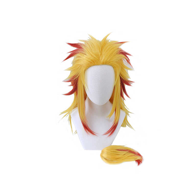 Demon Slayer: Kimetsu No Yaiba Rengoku Kyoujurou Cosplay Wigs Yellow-red Gradient Detachable Ponytail Hair Wig + Free Wig Cap, 1435
Demon Slayer: Kimetsu No Yaiba Rengoku Kyoujurou Cosplay Wigs Yellow-red Gradient Detachable Ponytail Hair Wig + Free Wig Cap, 1435