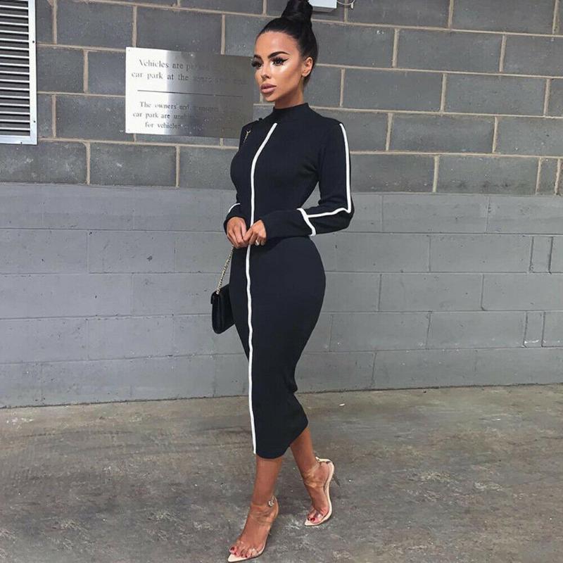 HOT Elegant Summer New Women Long Seeve slim Long Dress Ladies Casual Pencil Dress O Neck Elegant Slim Bodycon, Black
HOT Elegant Summer New Women Long Seeve slim Long Dress Ladies Casual Pencil Dress O Neck Elegant Slim Bodycon, Black