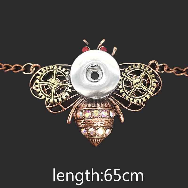 Pendant Necklaces Crystal Bee Butterfly 072 Women's Vintage 12mm 18mm Snap Button Necklace Bohemian DIY Jewelry For Women Gift
Pendant Necklaces Crystal Bee Butterfly 072 Women's Vintage 12mm 18mm Snap Button Necklace Bohemian DIY Jewelry For Women Gift