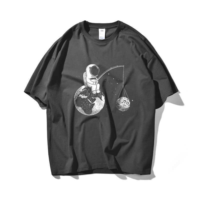 Astronaut & Fishing Hip Hop Oversize T Shirt Men Streetwear Tshirt Short Sleeve Cotton Loose HipHop T-Shirt Couple Summer 210603, Red
Astronaut & Fishing Hip Hop Oversize T Shirt Men Streetwear Tshirt Short Sleeve Cotton Loose HipHop T-Shirt Couple Summer 210603, Red
