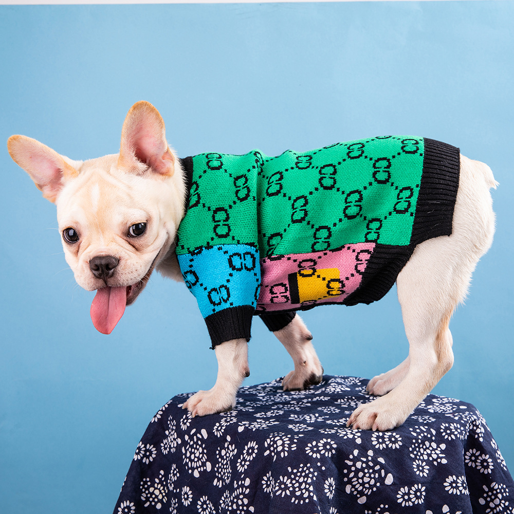 Dog apparel cardigan G letter knitted tide brand pet sweater autumn and winter cat dog clothes jacket outwears coat Size:XS-XXL 2021 DHL, As pic
Dog apparel cardigan G letter knitted tide brand pet sweater autumn and winter cat dog clothes jacket outwears coat Size:XS-XXL 2021 DHL, As pic
