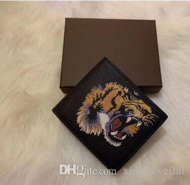 Men Animal Short Wallet Leather Black Snake Tiger Bee Wallets Women Long Style Luxury Purse Wallet Card Holders Top Quality 635, Black tiger
Men Animal Short Wallet Leather Black Snake Tiger Bee Wallets Women Long Style Luxury Purse Wallet Card Holders Top Quality 635, Black tiger