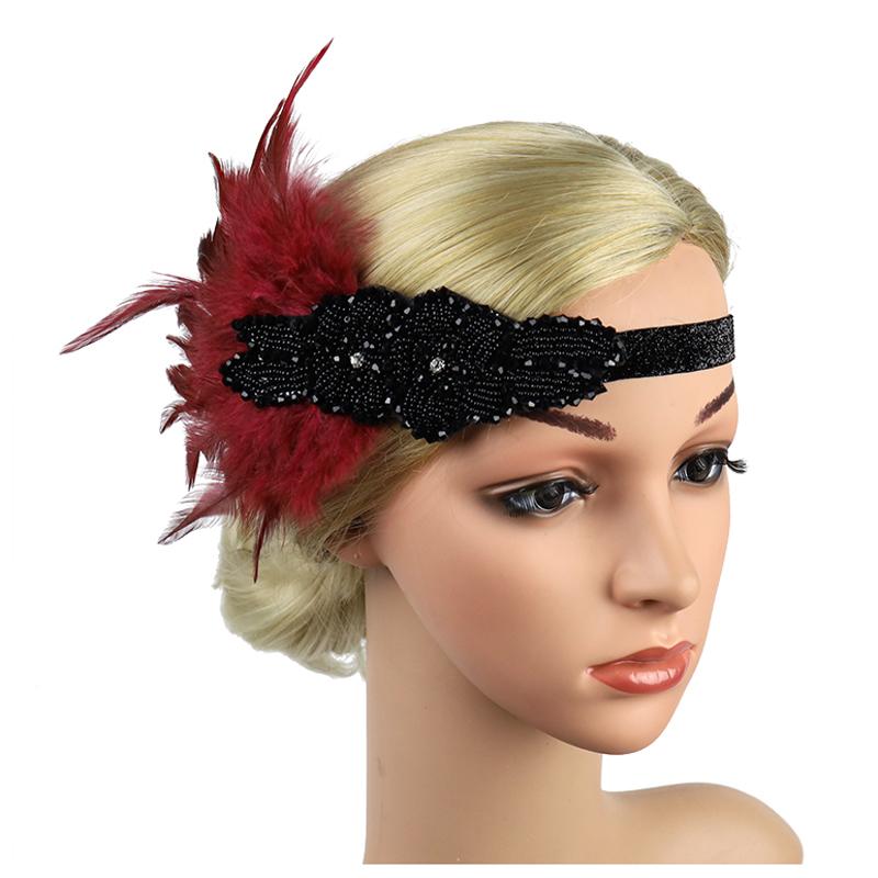 Hair Accessories Vintage Feather Headband 1920s Headpiece Headdress Beige Black Diamond Hiar Band For Carnival Hen Party Event
Hair Accessories Vintage Feather Headband 1920s Headpiece Headdress Beige Black Diamond Hiar Band For Carnival Hen Party Event