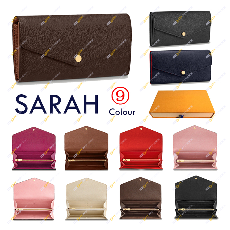 Ladies Fashion Casual Designer High Quality TOP SARAH Wallet KEY POUCH M60531 N60114 M61182 Leather Envelope Wallets Credit Card Holder 9 Colors 2 Style With Box, Brown flower & brown inside with box
Ladies Fashion Casual Designer High Quality TOP SARAH Wallet KEY POUCH M60531 N60114 M61182 Leather Envelope Wallets Credit Card Holder 9 Colors 2 Style With Box, Brown flower & brown inside with box