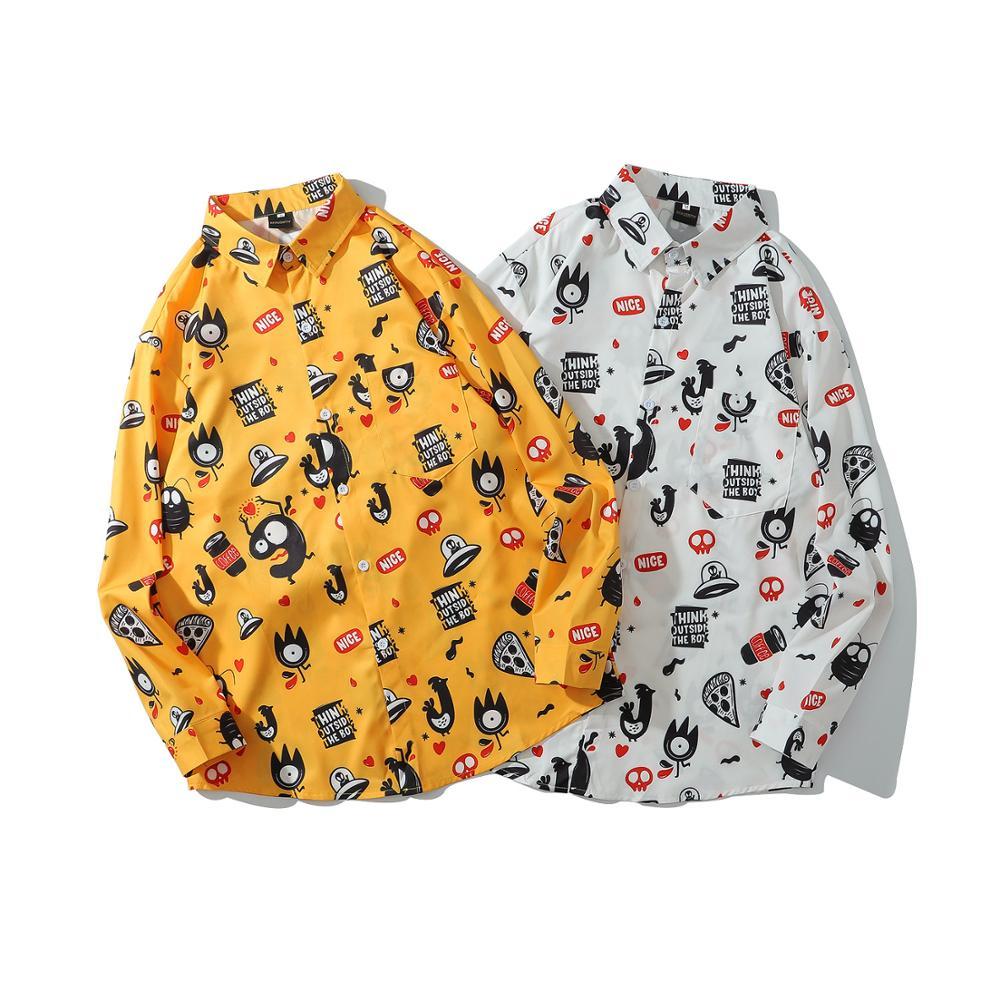 2021 Vintage Yellow Autumn Men Hawaiian Long Sleeve Shirt Mens Casual Cartoon Print Beach Shirts Man Oversized Hemd 3t6q, White
2021 Vintage Yellow Autumn Men Hawaiian Long Sleeve Shirt Mens Casual Cartoon Print Beach Shirts Man Oversized Hemd 3t6q, White