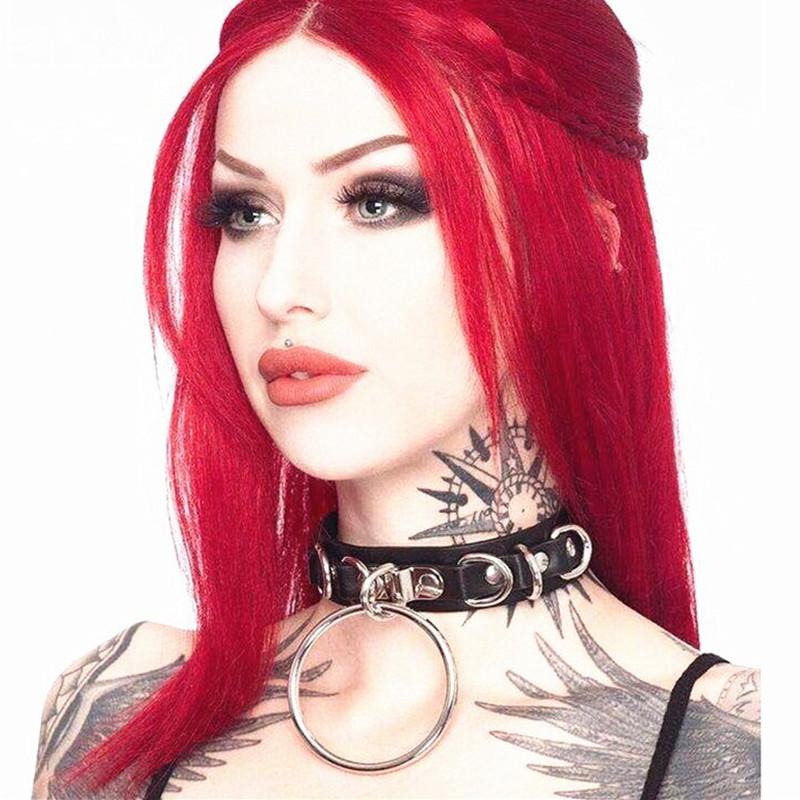 Chokers Fashion Sexy Punk Chain Harajuku Necklace Handmade Gothic Choker Goth Big O-Round Collar For Party Jewelry
Chokers Fashion Sexy Punk Chain Harajuku Necklace Handmade Gothic Choker Goth Big O-Round Collar For Party Jewelry