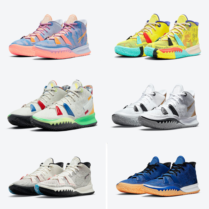 Grade school Visions Kyries 7 Daughters Copa World shoes for sale kids men women Basketball shoe Wholesale prices US4-US12, 13
Grade school Visions Kyries 7 Daughters Copa World shoes for sale kids men women Basketball shoe Wholesale prices US4-US12, 13