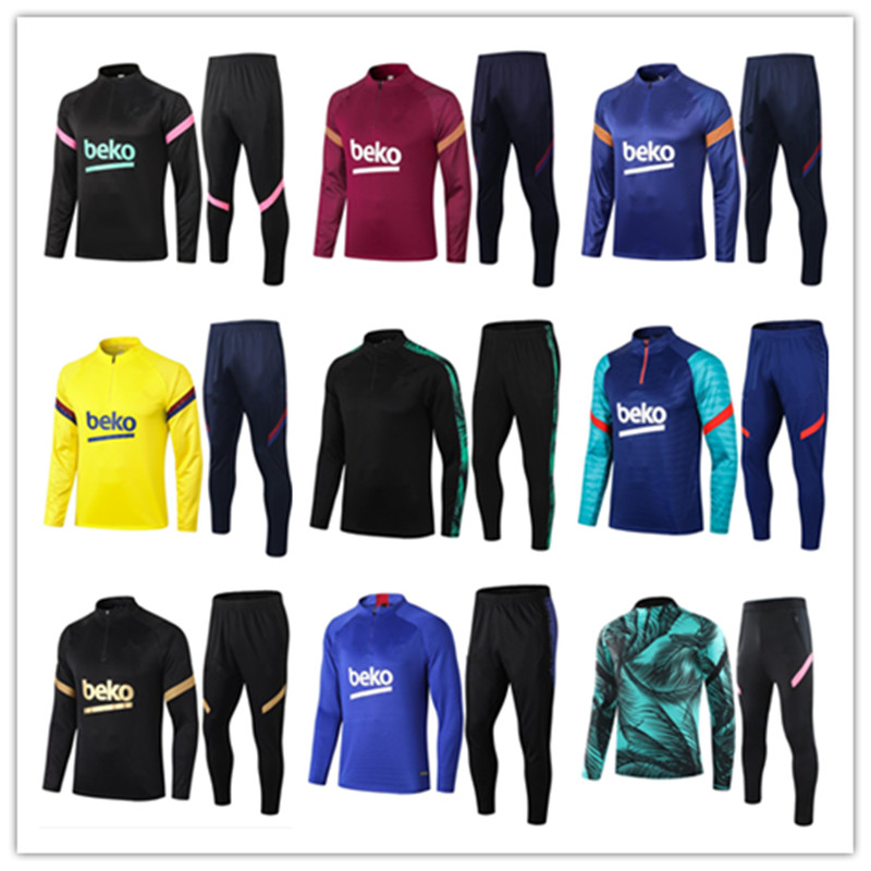 2020 2021 Barcelona men tracksuit soccer training suit Maillot De Foot 20 21 ANSU FATI GRIEZMANN F.DE JONG Football jacket jogging tracksuit, Black;blue
2020 2021 Barcelona men tracksuit soccer training suit Maillot De Foot 20 21 ANSU FATI GRIEZMANN F.DE JONG Football jacket jogging tracksuit, Black;blue