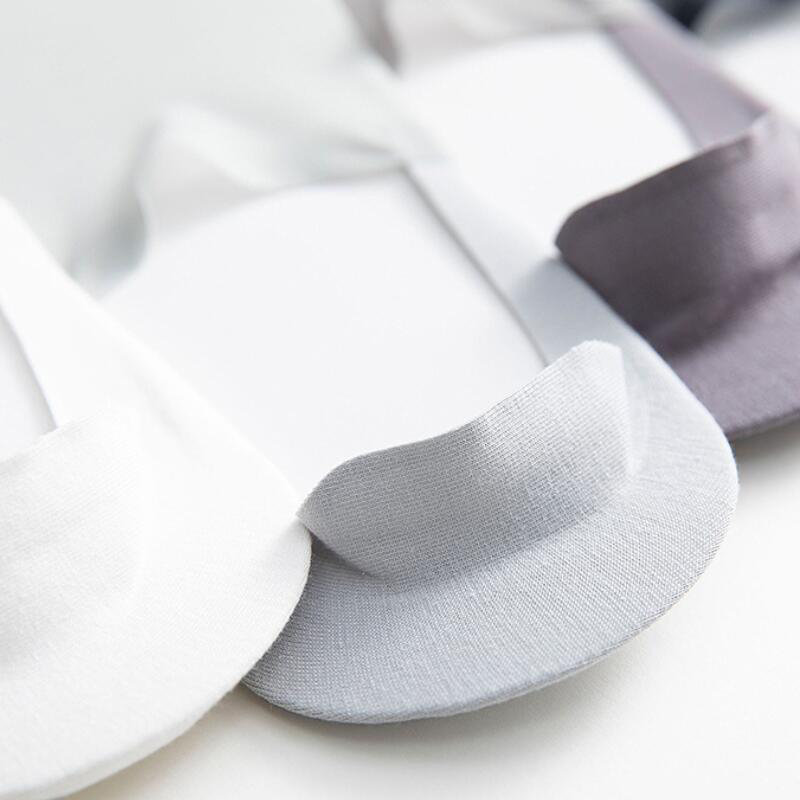 Men Socks Slippers Summer Solid Ice Silk Short Invisible Sock Slippers Traceless New No Show hosiery