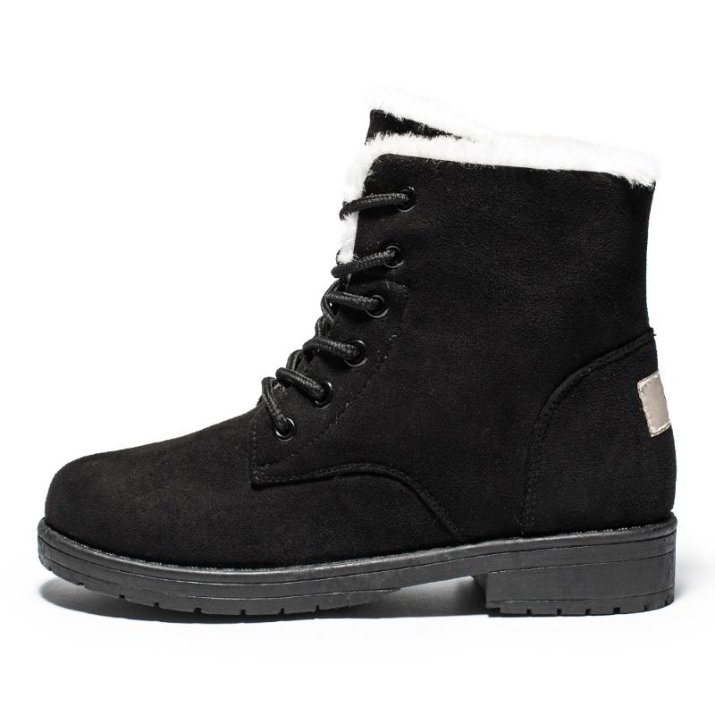Boots 2021 Winter Women Snow Shoes Flat Casual Furry Ankle For Plus Size 43 Couple Fur
