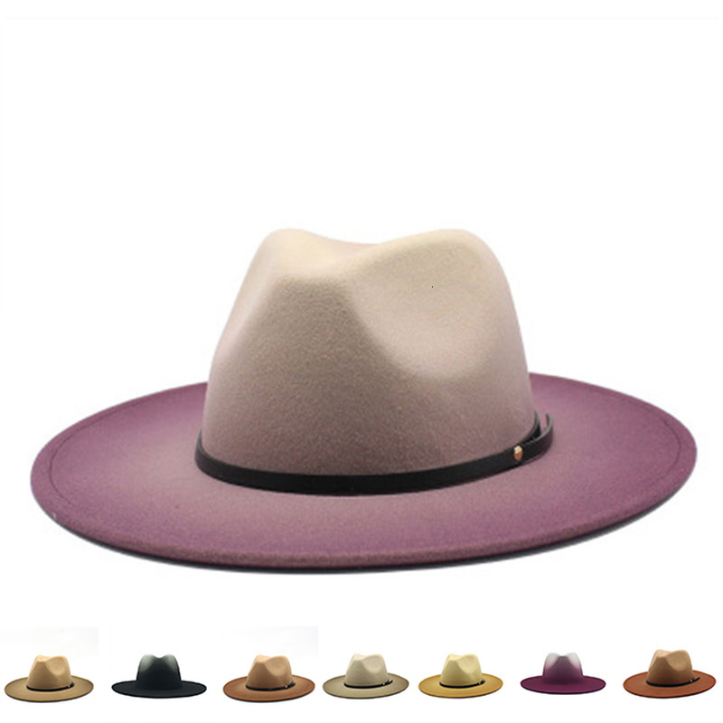 2021 New Wide Brim Gradient Jazz Caps Women Church Casual Vintage Black Green Men Winter Fedora Felted Hats Pv50, Caramel
2021 New Wide Brim Gradient Jazz Caps Women Church Casual Vintage Black Green Men Winter Fedora Felted Hats Pv50, Caramel