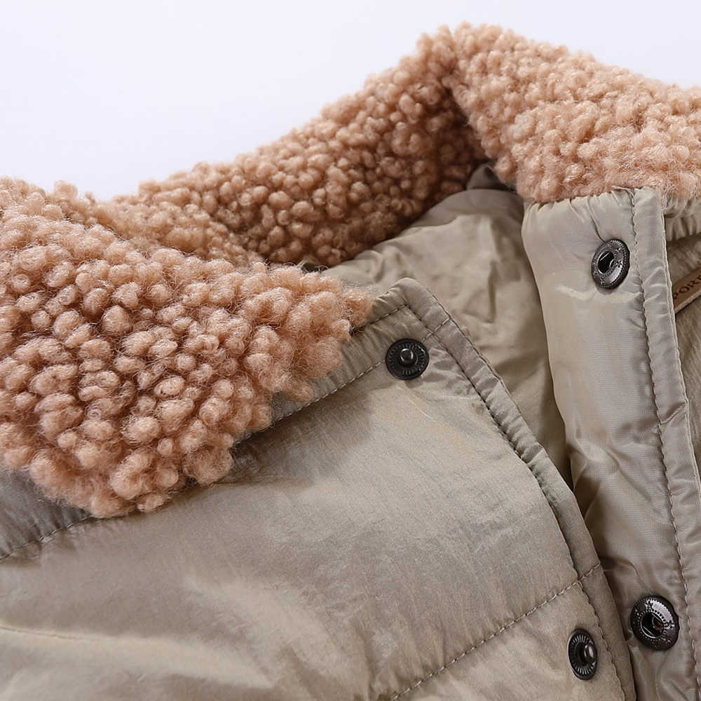 Mudkingdom Kids Jacket Vest Autumn Winter Sleeveless Wool Lapel Colar Children Outerwear 210615