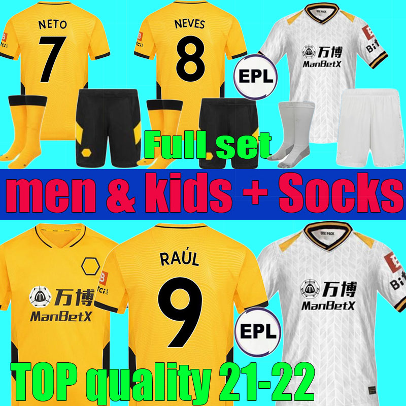 2021 2022 Wolves SEMEDO RAUL NETO Soccer Jerseys Wolverhampton Men Kids Kits 20 21 22 Wanderers J.OTTO PODENCE Football Shirts ADAMA sets Uniform FÁBIO SILVA, 21/22 away kit+patch 
2021 2022 Wolves SEMEDO RAUL NETO Soccer Jerseys Wolverhampton Men Kids Kits 20 21 22 Wanderers J.OTTO PODENCE Football Shirts ADAMA sets Uniform FÁBIO SILVA, 21/22 away kit+patch