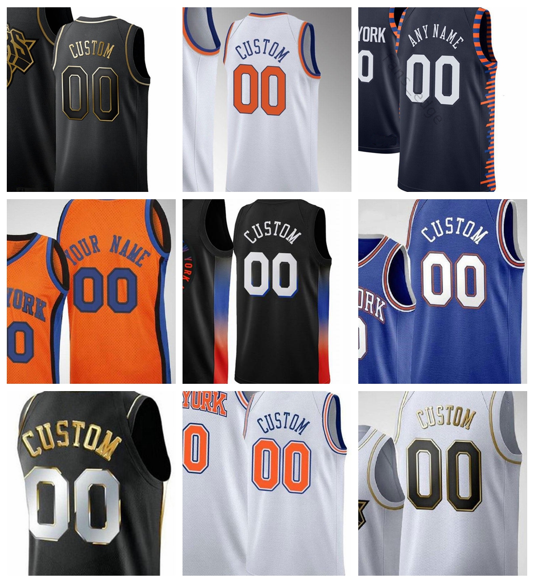 Men New York Knicks Julius Randle R.J. Barrett Derrick Rose Elfrid Payton Any player customizes a basketball Jerseys, Black;red
Men New York Knicks Julius Randle R.J. Barrett Derrick Rose Elfrid Payton Any player customizes a basketball Jerseys, Black;red