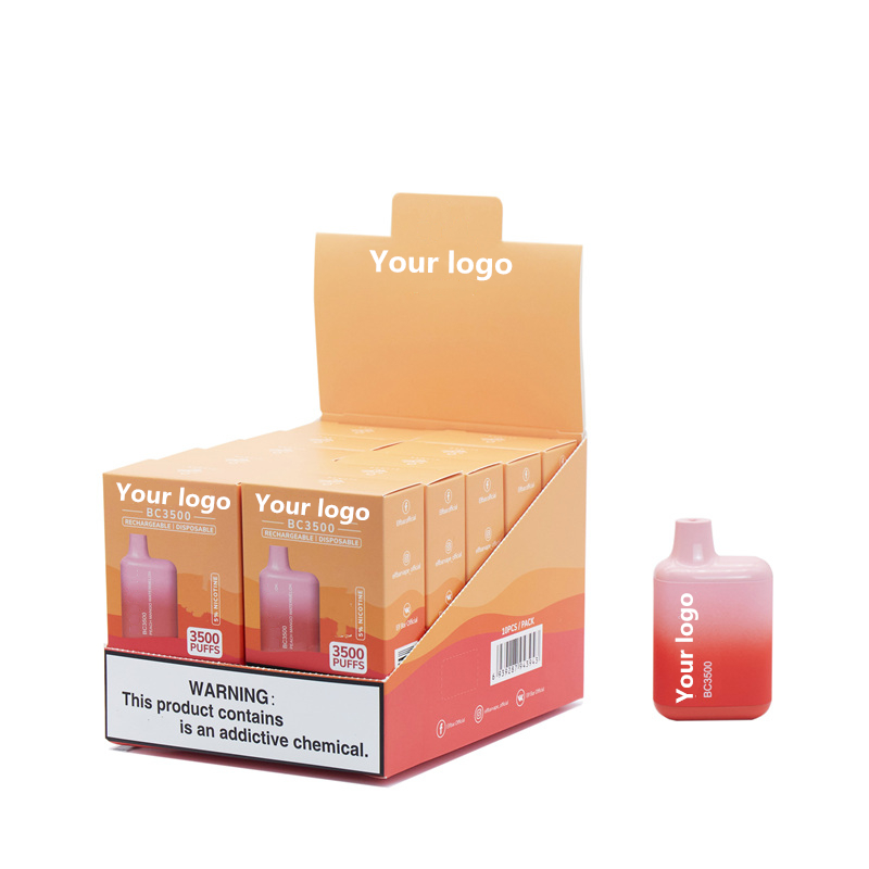 BC3500 BC5000 3500 puffs rechargeable 8ml MESH Coil Pods vapes box E cigarettes Disposable vape pen Device OEM available
BC3500 BC5000 3500 puffs rechargeable 8ml MESH Coil Pods vapes box E cigarettes Disposable vape pen Device OEM available