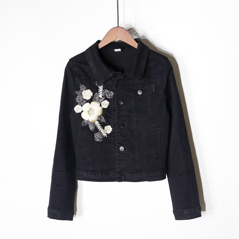 2021 New embroidered black jacket long sleeve Korean of the stretch slim slimming denim clothing ladies VDGL
2021 New embroidered black jacket long sleeve Korean of the stretch slim slimming denim clothing ladies VDGL