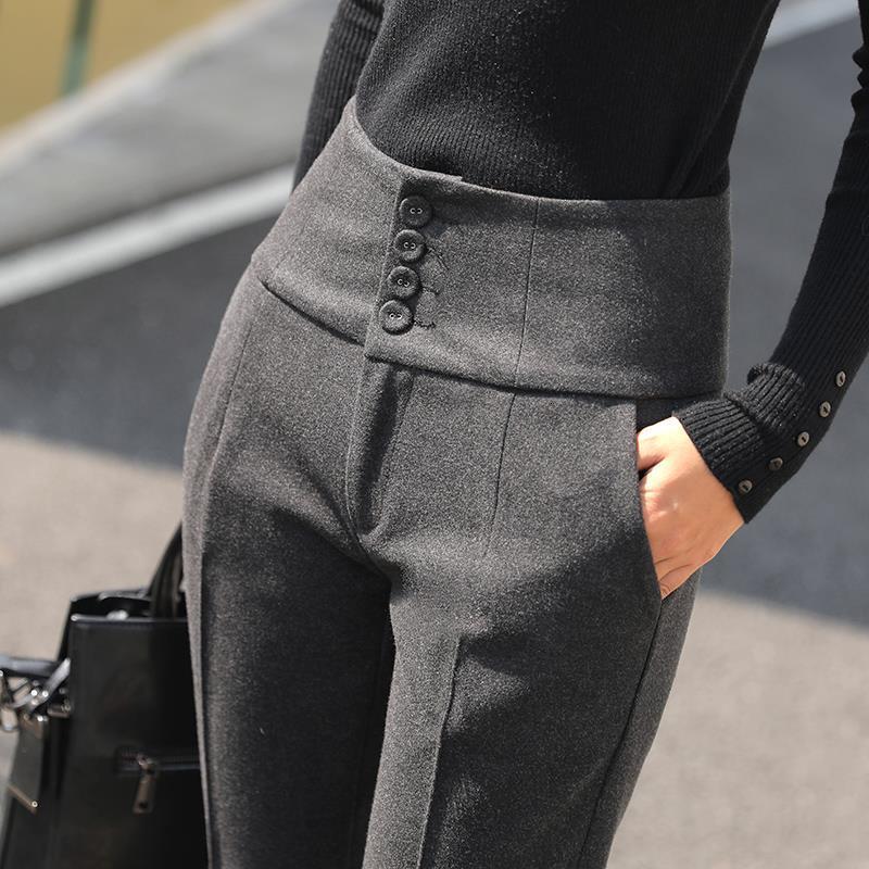2021 New Woolen Femininas Outono Inverno Casual Terno Tornozelo-amarrado Em Linha Reta Cintura Alta Calas Recortadas Vintage E16g, Dark grey
2021 New Woolen Femininas Outono Inverno Casual Terno Tornozelo-amarrado Em Linha Reta Cintura Alta Calas Recortadas Vintage E16g, Dark grey