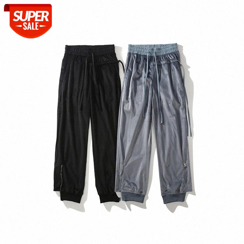 LawFoo Chinese men's clothing suede stitching zipper trousers loose casual pants #2C8r, Black
LawFoo Chinese men's clothing suede stitching zipper trousers loose casual pants #2C8r, Black