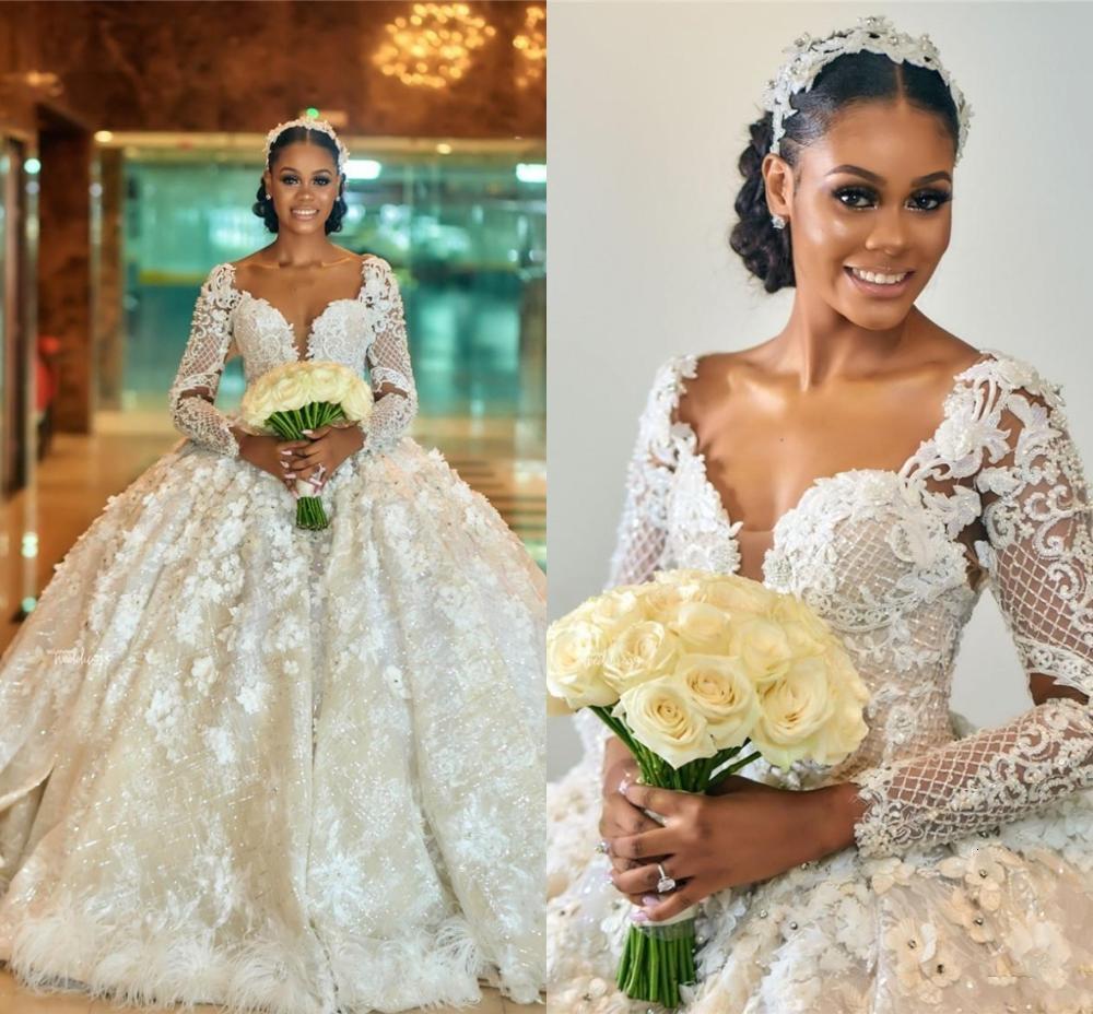 2021 New Sheer Long Sleeves Ball Gown Arabic Wedding Elegant Lace Appliqued Vintgae Plus Size Dubai African Bridal Gowns 5oqk, Ivory
2021 New Sheer Long Sleeves Ball Gown Arabic Wedding Elegant Lace Appliqued Vintgae Plus Size Dubai African Bridal Gowns 5oqk, Ivory