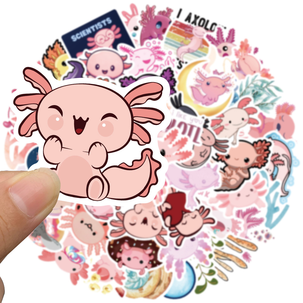 50pcs/set poster Small waterproof Skateboard stickers Cartoon Axolot Mexican Animal For notebook laptop bottle Helmet car sticker PVC Guitar Decals, Multi colors
50pcs/set poster Small waterproof Skateboard stickers Cartoon Axolot Mexican Animal For notebook laptop bottle Helmet car sticker PVC Guitar Decals, Multi colors