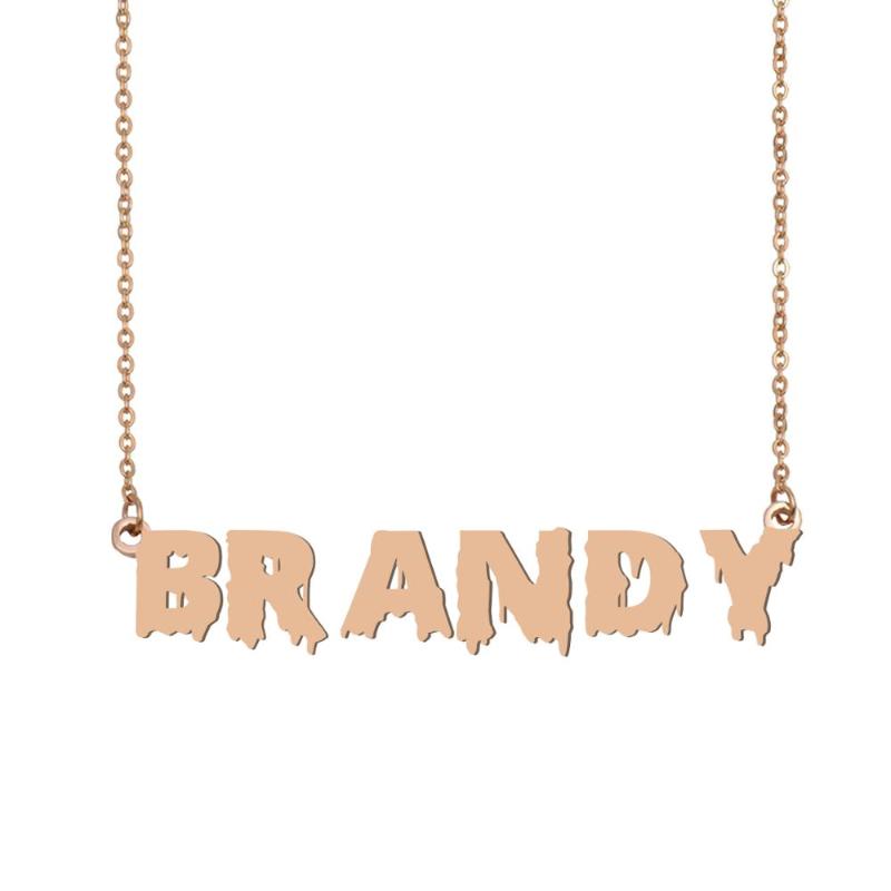 Pendant Necklaces Brandy Name Necklace , Cool Bloody Art For Halloween And Santa's Day Jewelry Gift Kids Boys Girls
Pendant Necklaces Brandy Name Necklace , Cool Bloody Art For Halloween And Santa's Day Jewelry Gift Kids Boys Girls