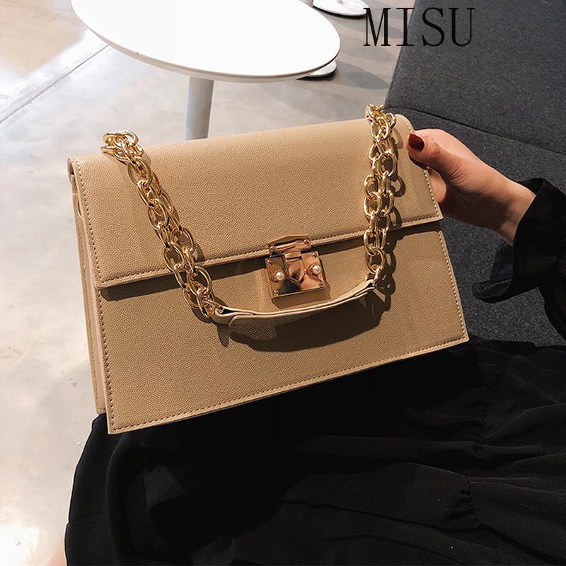 fashion chains women crossbody bag designer handbags luxury pu leather shoulder messenger bag lady big purses female square sac, Black
fashion chains women crossbody bag designer handbags luxury pu leather shoulder messenger bag lady big purses female square sac, Black