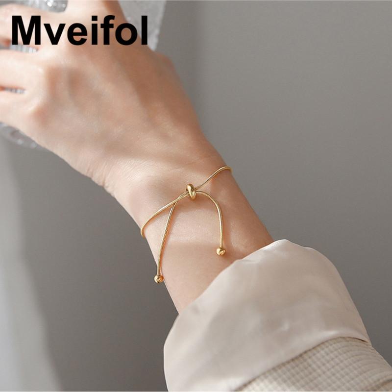 Link, Chain Mveifol Stainless Steel Round Snake Bracelet Gold Color Pull-out Sliding Adjustable For Women Slider, Black
Link, Chain Mveifol Stainless Steel Round Snake Bracelet Gold Color Pull-out Sliding Adjustable For Women Slider, Black