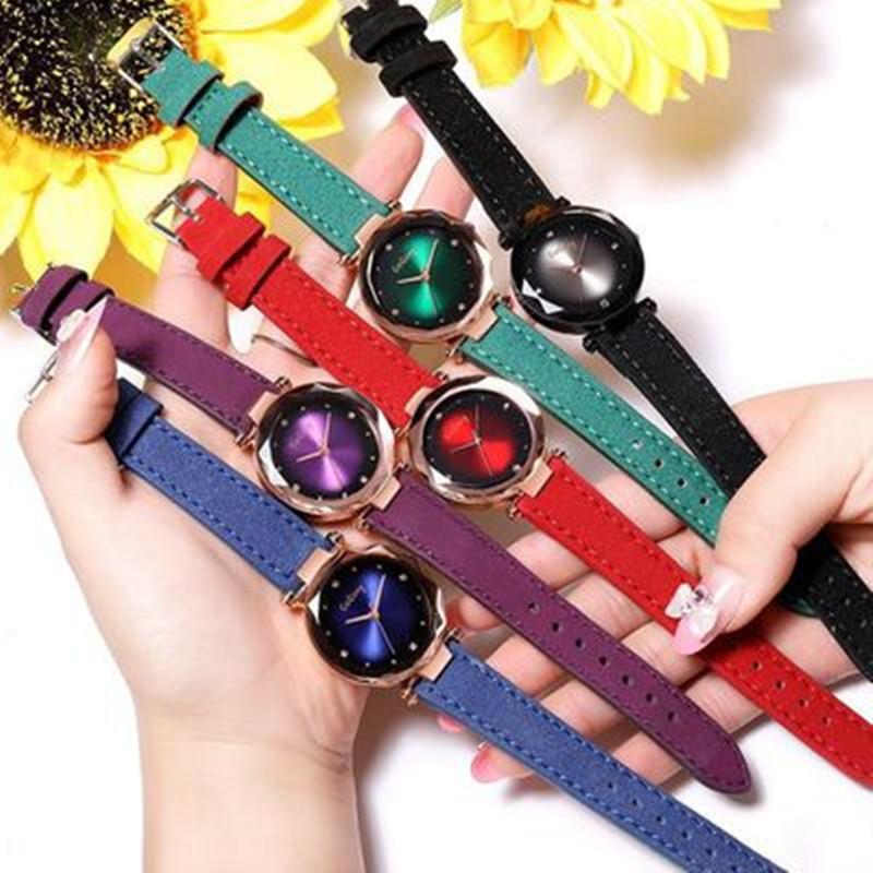 Wristwatches Quartz Wrist Watches Stainless Steel Dial Fashion Women Leather Ladies Bracelet Watch Starry Sky Casual Female Clock
Wristwatches Quartz Wrist Watches Stainless Steel Dial Fashion Women Leather Ladies Bracelet Watch Starry Sky Casual Female Clock