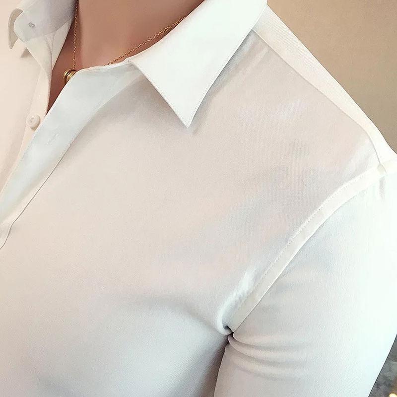 Men's Dress Shirts Summer Shirt Slimming Casual Short-sleeved Youth White Three-quarter Sleeve Tshirt, Navy three quarter
Men's Dress Shirts Summer Shirt Slimming Casual Short-sleeved Youth White Three-quarter Sleeve Tshirt, Navy three quarter