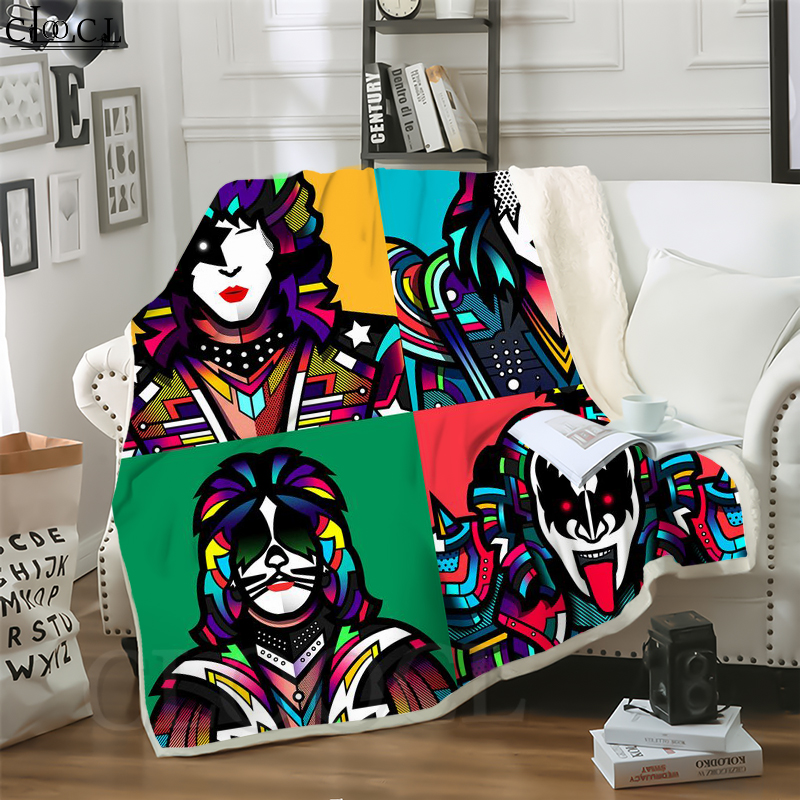 CLOOCL Hot Glam Metal Kiss Band 3D Print Hip-hop Style Conditioning Blanket Sofa Teens Bedding Throw Blankets Plush Quilt
CLOOCL Hot Glam Metal Kiss Band 3D Print Hip-hop Style Conditioning Blanket Sofa Teens Bedding Throw Blankets Plush Quilt