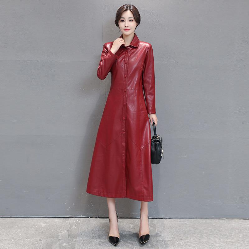 Women's Leather & Faux Casual Loose Womens Long PU Jackets And Coats Turn-down Collar Solid Jacket Fashion Motorcycle Coat, Black
Women's Leather & Faux Casual Loose Womens Long PU Jackets And Coats Turn-down Collar Solid Jacket Fashion Motorcycle Coat, Black