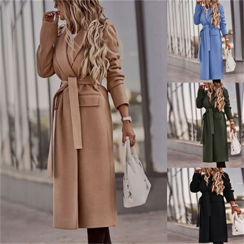 2021 New Winter Elegant Solid Turn Collar Bandage Long Coats Women Fashion Casual Pocket Overcoat Ladies Jacket Warm Vintage Cardiga Khnh, Black
2021 New Winter Elegant Solid Turn Collar Bandage Long Coats Women Fashion Casual Pocket Overcoat Ladies Jacket Warm Vintage Cardiga Khnh, Black