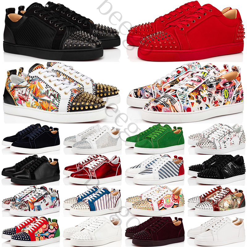 2022 Red Bottoms Designer Shoes Luxury Women Men for lows Low Casual Sneakers Spikes Camo Green Black Suede Leather Flat Mens Trainers Sports Shoe sneaker platform, Need box
2022 Red Bottoms Designer Shoes Luxury Women Men for lows Low Casual Sneakers Spikes Camo Green Black Suede Leather Flat Mens Trainers Sports Shoe sneaker platform, Need box