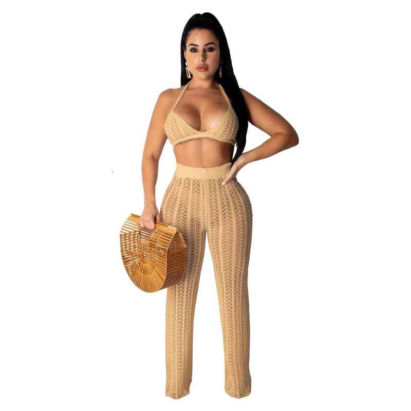 Rt Sexy Women Knitted Set Two Pieces Set Halter Bra Crop Top Long Pants Crocheted 2 Pieces Hollow Out Crochet, White
Rt Sexy Women Knitted Set Two Pieces Set Halter Bra Crop Top Long Pants Crocheted 2 Pieces Hollow Out Crochet, White
