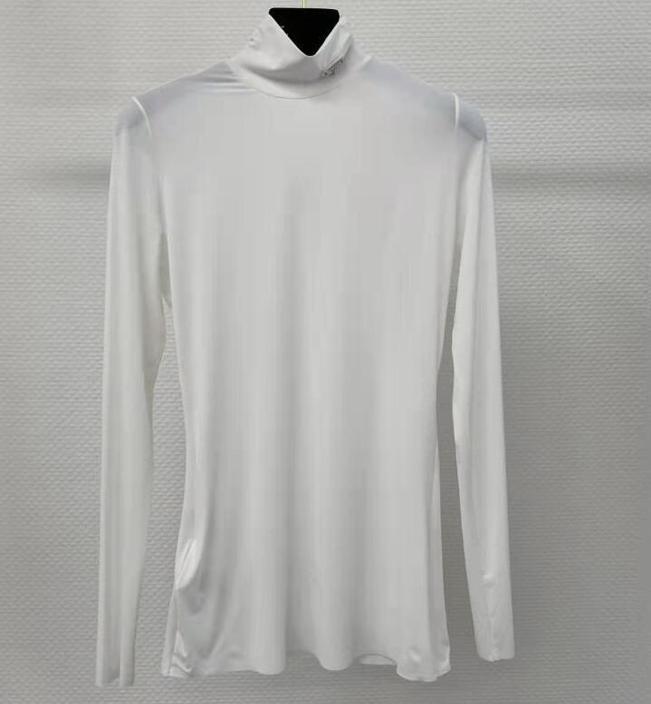 Women Blouses Shirts High Necks Long Sleeves Sweatshirt For Lady Slim Style With Budge Neck Yoga Shirt Thin Material Tees Tops
