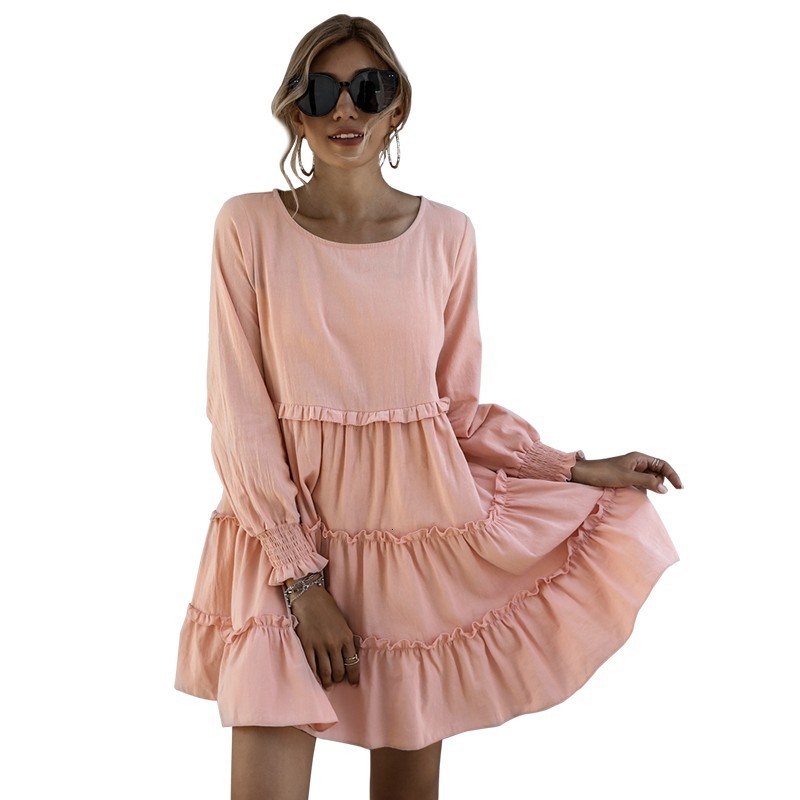 2021 New Long Sleeve Mini Womens Fashion Ruffle Patchwork O-neck Party Elegant Ladies Plus Size Casual Boho Beach Es Z8if, Khaki
2021 New Long Sleeve Mini Womens Fashion Ruffle Patchwork O-neck Party Elegant Ladies Plus Size Casual Boho Beach Es Z8if, Khaki