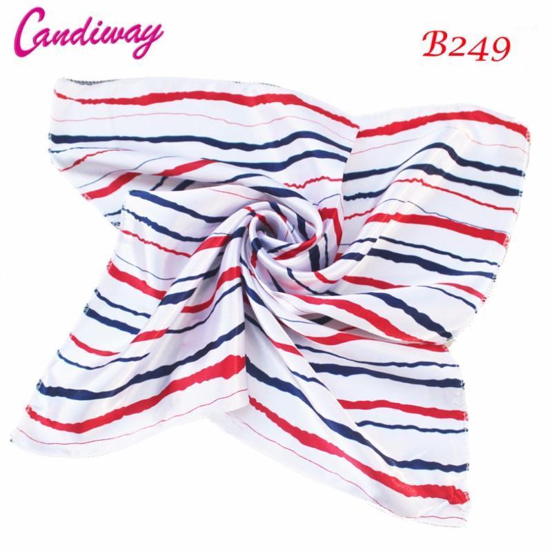 Scarves Arrival Elegant Foulard NeckerChief Striped Silk Bandana Small Square Scarf Spring Autumn Fashion Office Lady Gift, Blue;gray
Scarves Arrival Elegant Foulard NeckerChief Striped Silk Bandana Small Square Scarf Spring Autumn Fashion Office Lady Gift, Blue;gray