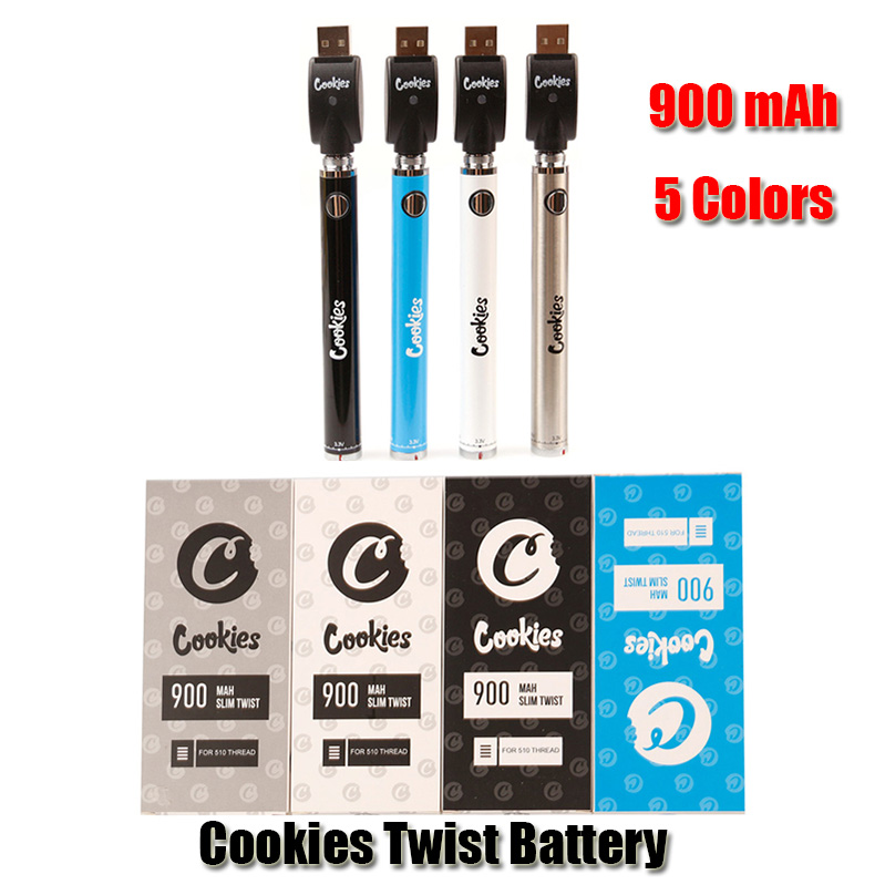Cookies Twist Battery SF Slim 900mAh Bottom 3.3-4.8V Preheat VV Vape Pen Usb Charger Kit For 510 Thick Oil Cartridge DHL
Cookies Twist Battery SF Slim 900mAh Bottom 3.3-4.8V Preheat VV Vape Pen Usb Charger Kit For 510 Thick Oil Cartridge DHL