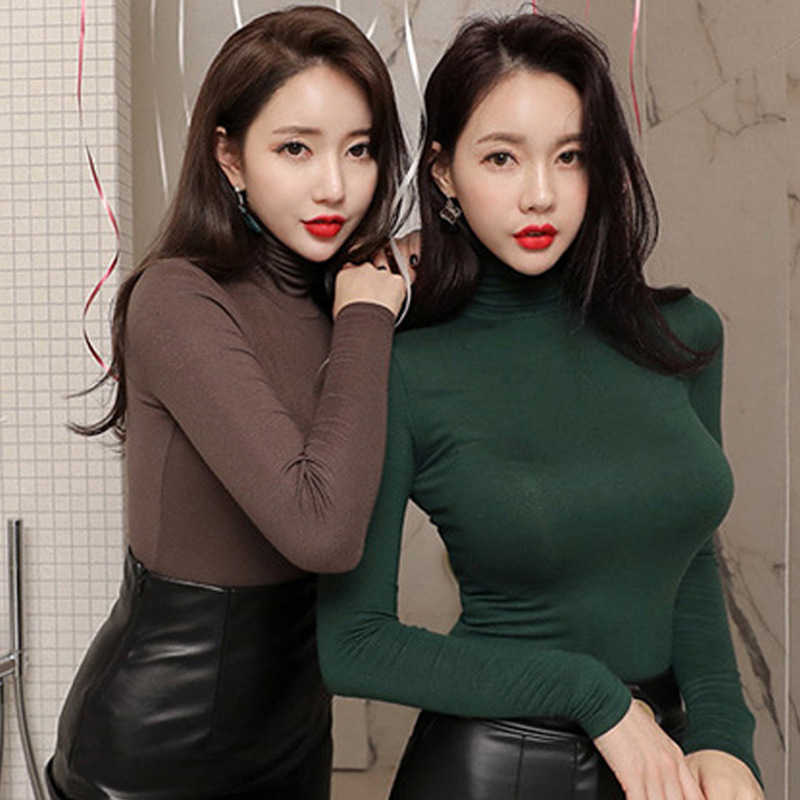 Women's sexy bodice revealing chest large turtleneck blouse women long sleeve T shirt Autumn/winter 210602, Dark green
Women's sexy bodice revealing chest large turtleneck blouse women long sleeve T shirt Autumn/winter 210602, Dark green